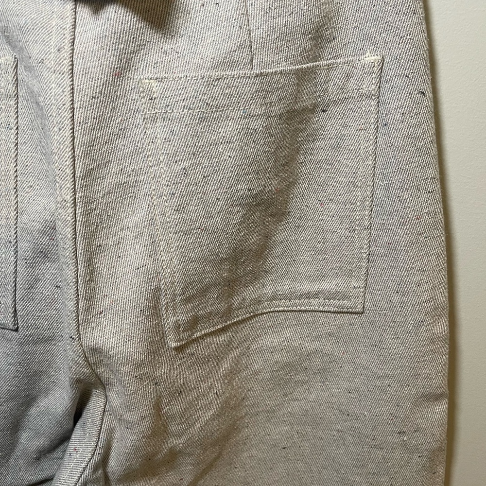 Soluna Collective Denim Pants Grey Adjustable Size 6 Upcycled Cotton Relaxed Fit - Picture 10 of 13